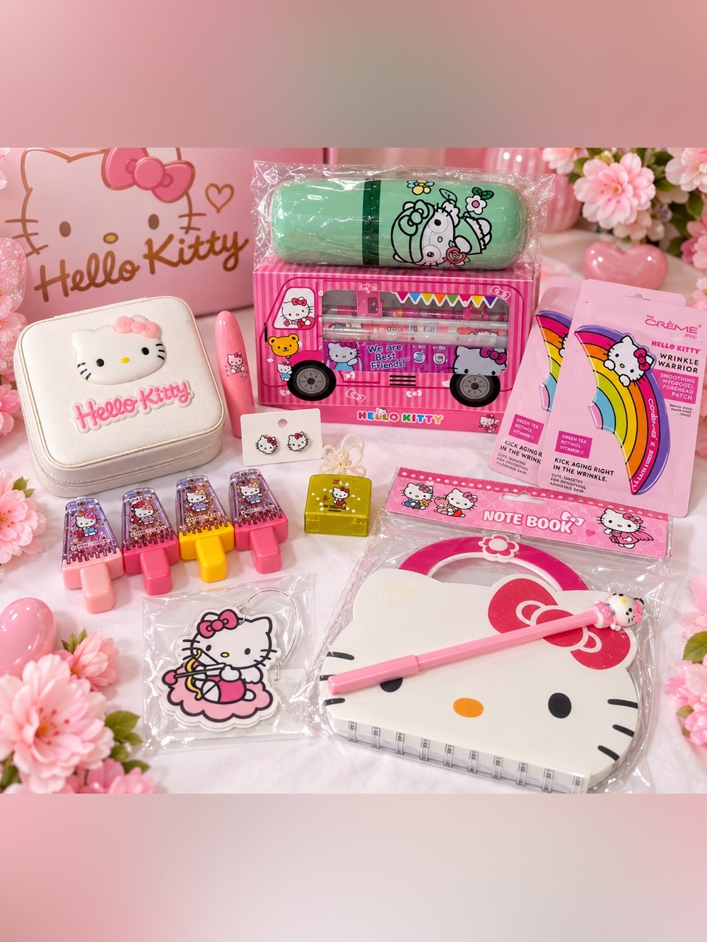 🎀 ULTIMATE Sanrio Hello Kitty & My Melody Mega Beauty + Stationery Gift Bundle 🎀